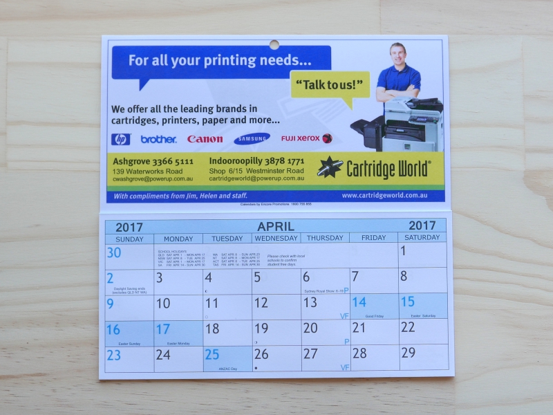 Promotional Calendars Examples Promotional Calendars